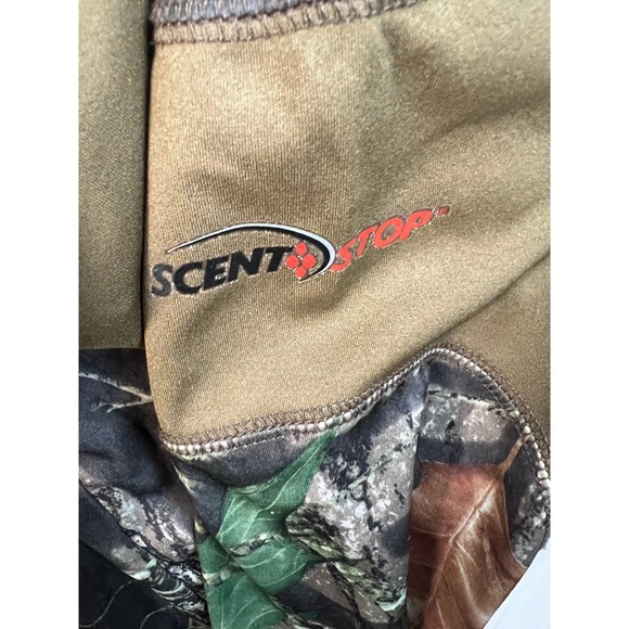 Mossy Oak Camouflage Long Sleeve Mock Neck Shirt Scent Control VaporTec 2X J3 - Picture 3 of 10